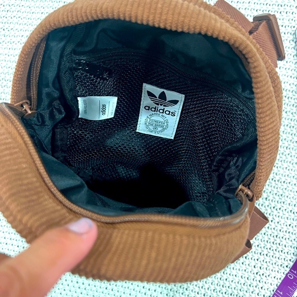 Adidas Brown Ribbed Mini Bag - Picture 7 of 12